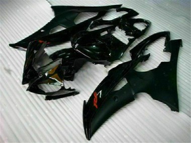 08-16 Black Yamaha YZF R6 Motorcycle Fairing Kits
