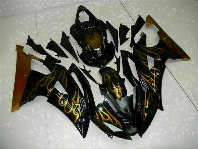08-16 Black Yamaha YZF R6 Motorcycle Fairing 08-16 Black Yamaha YZF R6 Motorcycle Fairing