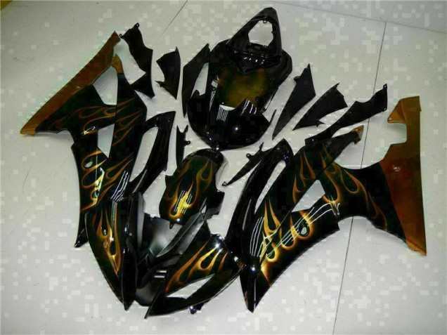 08-16 Black Yamaha YZF R6 Motorcycle Fairing 08-16 Black Yamaha YZF R6 Motorcycle Fairing