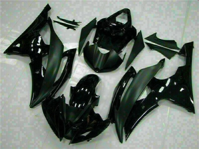 08-16 Black Yamaha YZF R6 Motorcycle Fairings 08-16 Black Yamaha YZF R6 Motorcycle Fairings