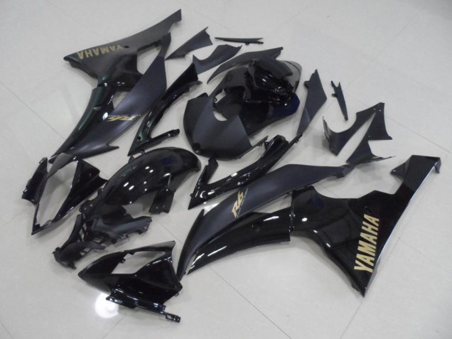 08-16 Black with Gold Sticker Yamaha YZF R6 Motorcycle Fairings 08-16 Black with Gold Sticker Yamaha YZF R6 Motorcycle Fairings