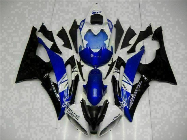 08-16 Blue Black Yamaha YZF R6 Full Motorcycle Fairing Kits 08-16 Blue Black Yamaha YZF R6 Full Motorcycle Fairing Kits