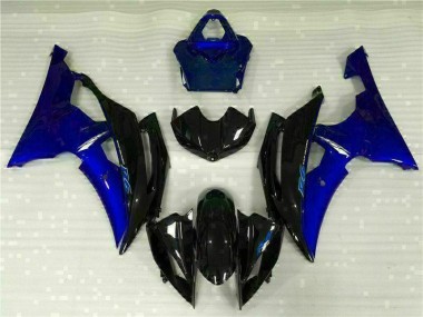 08-16 Blue Black Yamaha YZF R6 Motorcycle Bodywork