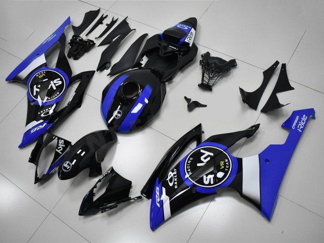 08-16 Blue Black Yamaha YZF R6 Motorcycle Fairings 08-16 Blue Black Yamaha YZF R6 Motorcycle Fairings