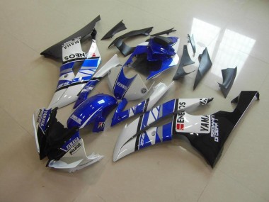 08-16 Blue White Blue White ENEOS Yamaha YZF R6 Motorcycle Fairings