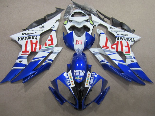 08-16 Blue White Motul Red Fiat Yamaha YZF R6 Motorcycle Fairings 08-16 Blue White Motul Red Fiat Yamaha YZF R6 Motorcycle Fairings