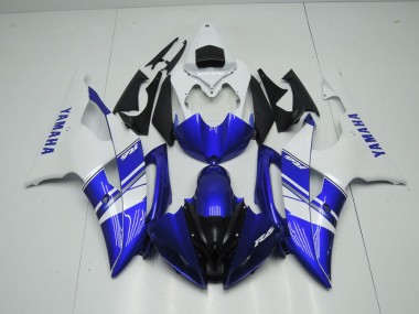 08-16 Blue White OEM Style Yamaha YZF R6 Motorcycle Fairings