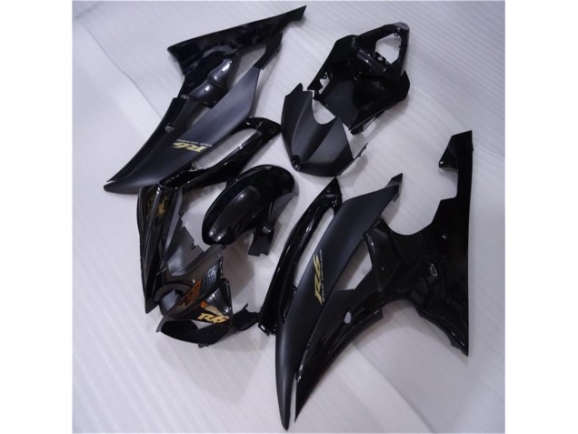 08-16 Glossy Matte Black Yamaha YZF R6 Motorcycle Fairings 08-16 Glossy Matte Black Yamaha YZF R6 Motorcycle Fairings