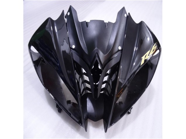 08-16 Glossy Matte Black Yamaha YZF R6 Motorcycle Fairings 08-16 Glossy Matte Black Yamaha YZF R6 Motorcycle Fairings