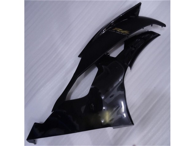 08-16 Glossy Matte Black Yamaha YZF R6 Motorcycle Fairings 08-16 Glossy Matte Black Yamaha YZF R6 Motorcycle Fairings