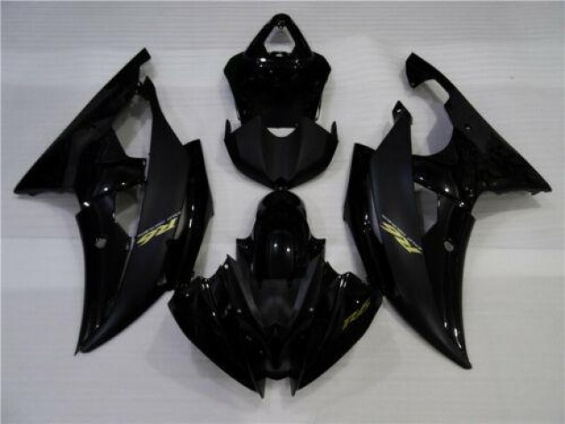 08-16 Glossy Matte Black Yamaha YZF R6 Motorcycle Fairings 08-16 Glossy Matte Black Yamaha YZF R6 Motorcycle Fairings
