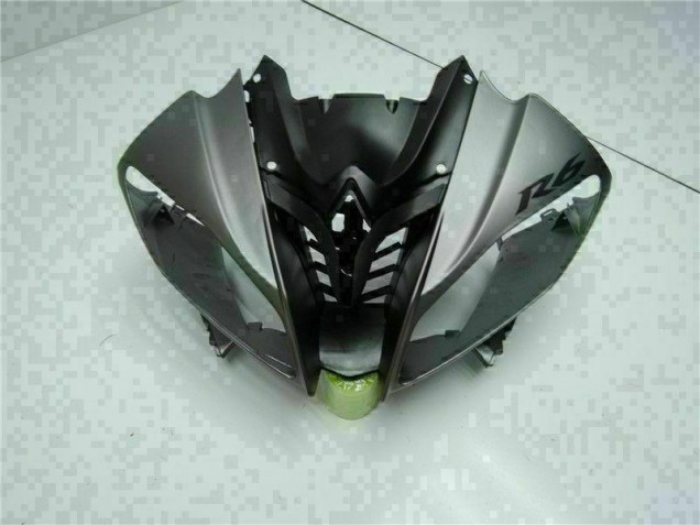 08-16 Grey Black Yamaha YZF R6 Motorcycle Fairing 08-16 Grey Black Yamaha YZF R6 Motorcycle Fairing