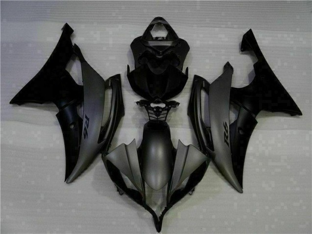 08-16 Matte Black Yamaha YZF R6 Motorcycle Bodywork 08-16 Matte Black Yamaha YZF R6 Motorcycle Bodywork