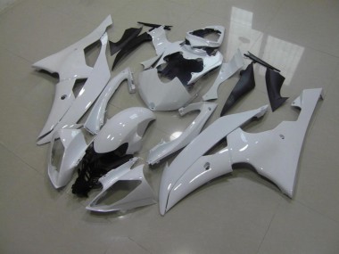 08-16 Pearl White No Decals Yamaha YZF R6 Motorcycle Fairings