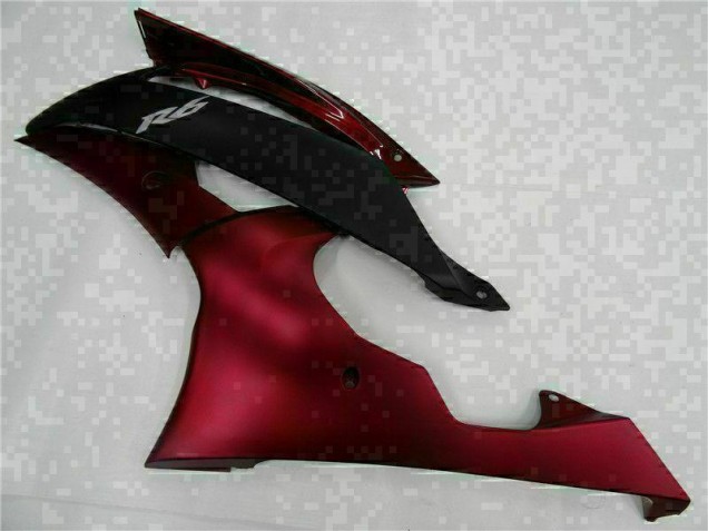 08-16 Red Black Yamaha YZF R6 Motorcycle Bodywork 08-16 Red Black Yamaha YZF R6 Motorcycle Bodywork