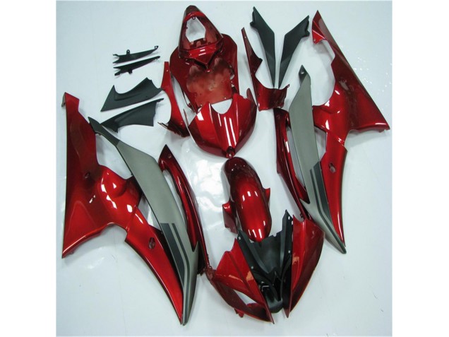 08-16 Red Grey Yamaha YZF R6 Motorcycle Fairings 08-16 Red Grey Yamaha YZF R6 Motorcycle Fairings