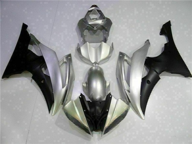 08-16 Silver Black Yamaha YZF R6 Motorcycle Fairings 08-16 Silver Black Yamaha YZF R6 Motorcycle Fairings