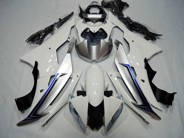 08-16 White Black Blue Yamaha YZF R6 Motorcycle Fairings 08-16 White Black Blue Yamaha YZF R6 Motorcycle Fairings