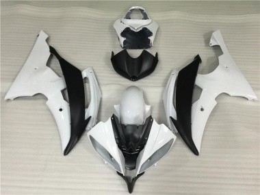 08-16 White Black Yamaha YZF R6 Motorcycle Fairing & Bodywork