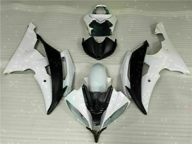 08-16 White Black Yamaha YZF R6 Motorcycle Fairing Kits & Plastic 08-16 White Black Yamaha YZF R6 Motorcycle Fairing Kits & Plastic