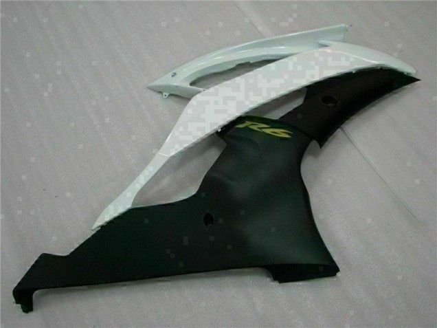 08-16 White Black Yamaha YZF R6 Motorcycle Fairing 08-16 White Black Yamaha YZF R6 Motorcycle Fairing
