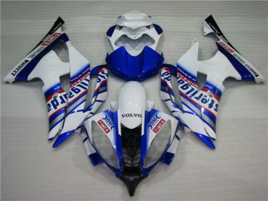 08-16 White Blue Sterilgarda Volvo Yamaha YZF R6 Motorcycle Fairings