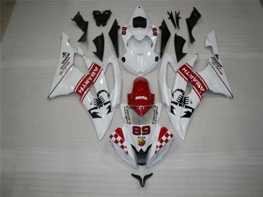 08-16 White Yamaha YZF R6 Motorcycle Fairing & Bodywork