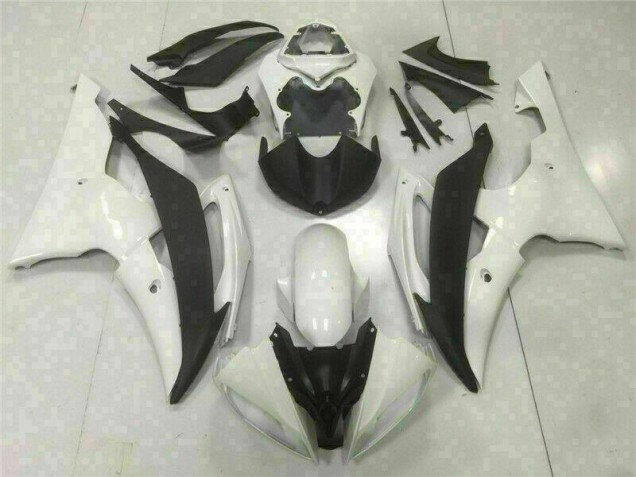 08-16 White Yamaha YZF R6 Motorcycle Fairings 08-16 White Yamaha YZF R6 Motorcycle Fairings