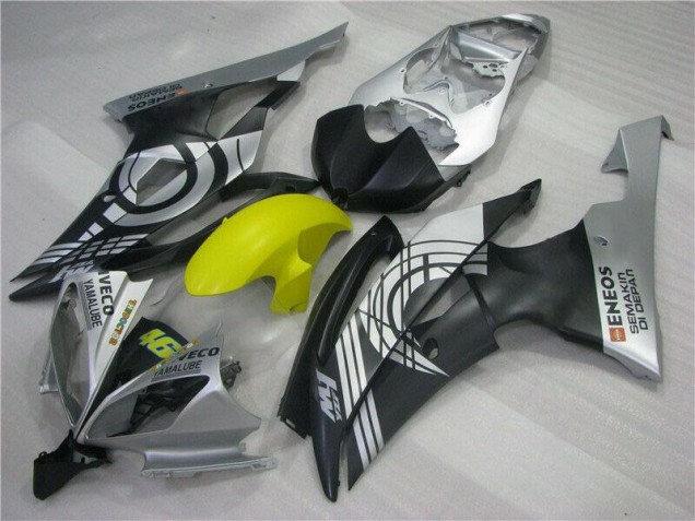 08-16 Yellow Black Silver Yamaha YZF R6 Motorcycle Fairings 08-16 Yellow Black Silver Yamaha YZF R6 Motorcycle Fairings