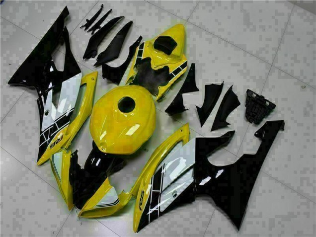 08-16 Yellow Black Yamaha YZF R6 Motorcycle Bodywork 08-16 Yellow Black Yamaha YZF R6 Motorcycle Bodywork