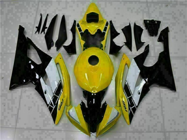 08-16 Yellow Black Yamaha YZF R6 Motorcycle Bodywork 08-16 Yellow Black Yamaha YZF R6 Motorcycle Bodywork