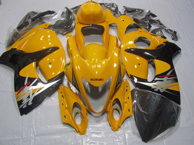 08-19 Yellow Black Suzuki GSXR 1300 Hayabusa Motorcycle Fairings 08-19 Yellow Black Suzuki GSXR 1300 Hayabusa Motorcycle Fairings