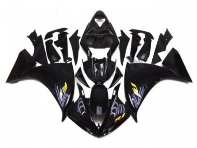 09-11 Black Yamaha YZF R1 Motorcycle Fairings 09-11 Black Yamaha YZF R1 Motorcycle Fairings