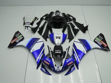 09-11 Blue Black Sterilgarda Yamaha YZF R1 Motorcycle Fairings