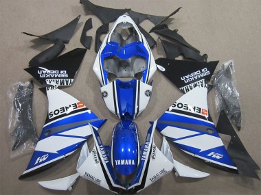 09-11 Blue White Yamaha YZF R1 Motorcycle Fairing