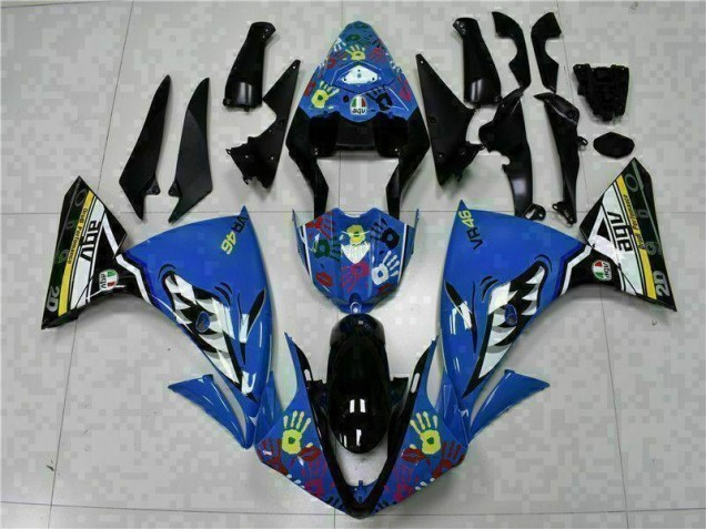 09-11 Blue Yamaha YZF R1 Motorcycle Fairing 09-11 Blue Yamaha YZF R1 Motorcycle Fairing