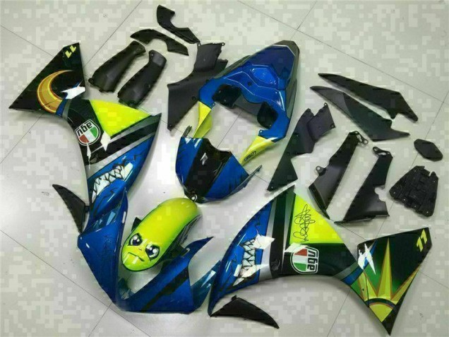 09-11 Blue Yamaha YZF R1 Motorcycle Fairings 09-11 Blue Yamaha YZF R1 Motorcycle Fairings