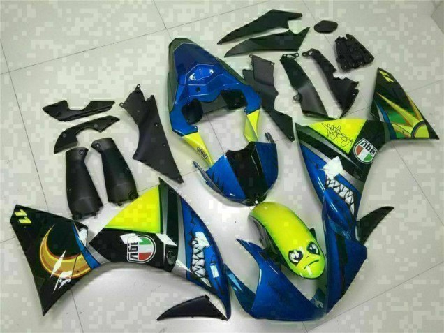 09-11 Blue Yamaha YZF R1 Motorcycle Fairings 09-11 Blue Yamaha YZF R1 Motorcycle Fairings