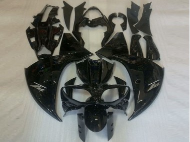 09-11 Glossy Black Yamaha YZF R1 Motorcycle Fairing