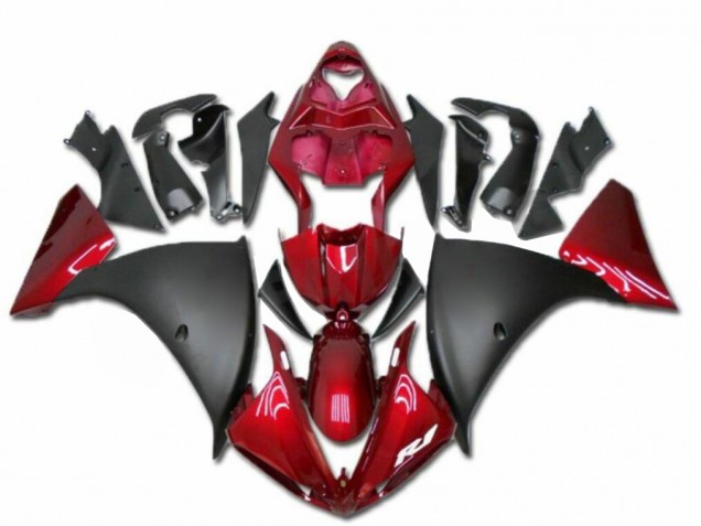 09-11 Red Black Yamaha YZF R1 Motorcycle Fairings 09-11 Red Black Yamaha YZF R1 Motorcycle Fairings