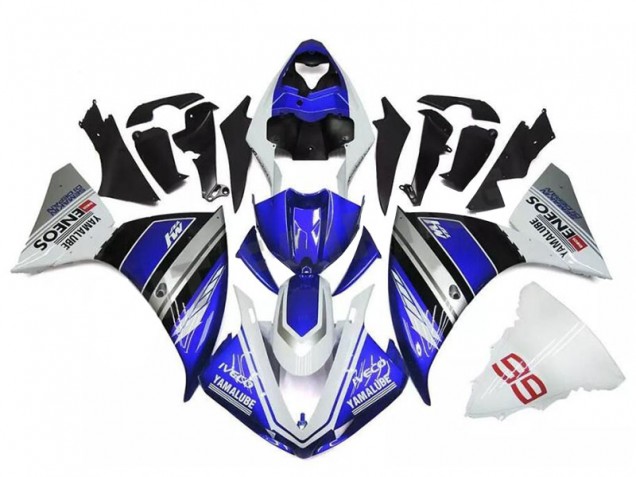 09-11 White Blue Silver Yamaha YZF R1 Motorcycle Fairings 09-11 White Blue Silver Yamaha YZF R1 Motorcycle Fairings