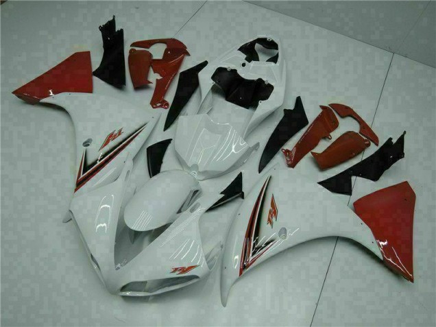 09-11 White Red Yamaha YZF R1 Motorcycle Fairings 09-11 White Red Yamaha YZF R1 Motorcycle Fairings