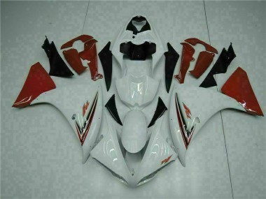 09-11 White Red Yamaha YZF R1 Motorcycle Fairings
