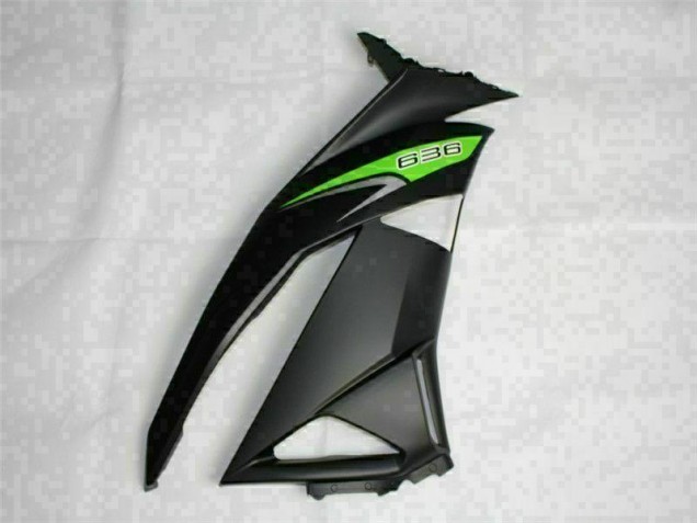 09-12 Black Green 636 Kawasaki ZX6R Motorcycle Fairings 09-12 Black Green 636 Kawasaki ZX6R Motorcycle Fairings
