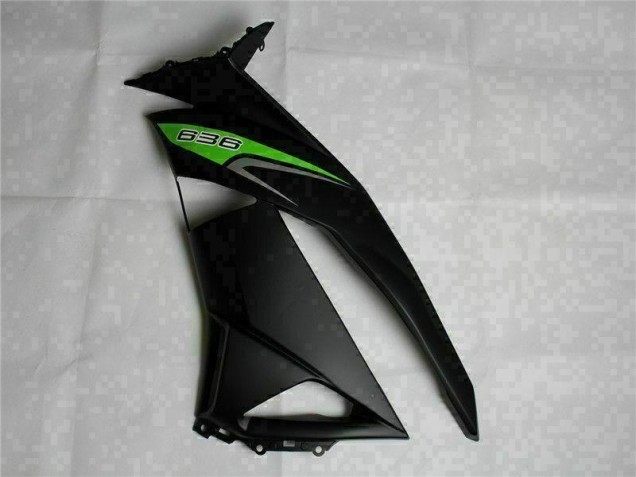 09-12 Black Green 636 Kawasaki ZX6R Motorcycle Fairings 09-12 Black Green 636 Kawasaki ZX6R Motorcycle Fairings