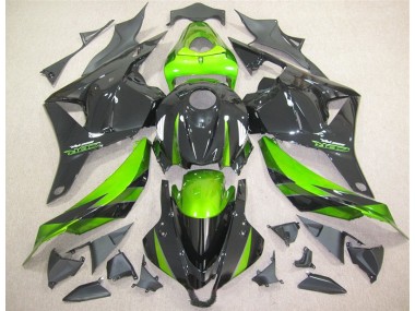 09-12 Black Green Honda CBR600RR Motorcycle Fairing
