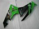 09-12 Black Green Kawasaki ZX6R Motorcycle Fairing Kits