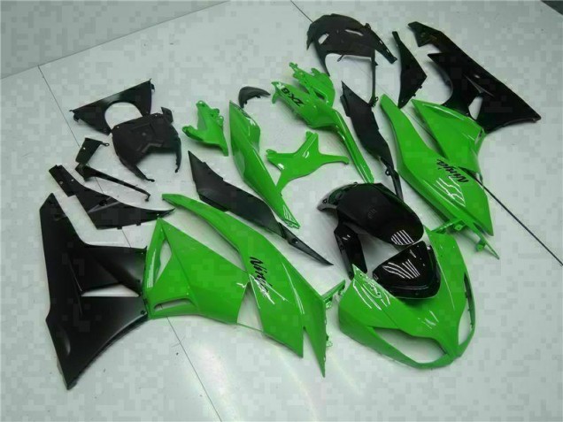 09-12 Black Green Kawasaki ZX6R Motorcycle Fairings 09-12 Black Green Kawasaki ZX6R Motorcycle Fairings