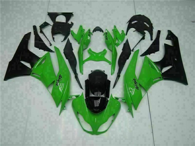 09-12 Black Green Kawasaki ZX6R Motorcycle Fairings 09-12 Black Green Kawasaki ZX6R Motorcycle Fairings