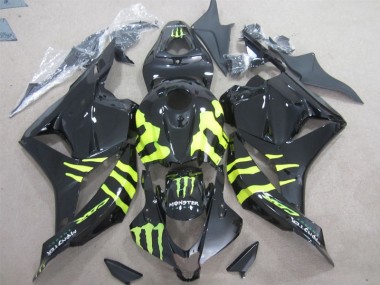 09-12 Black Green Monster Honda CBR600RR Motorcycle Fairings